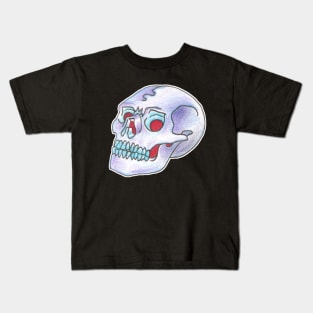 Blue Skull Kids T-Shirt